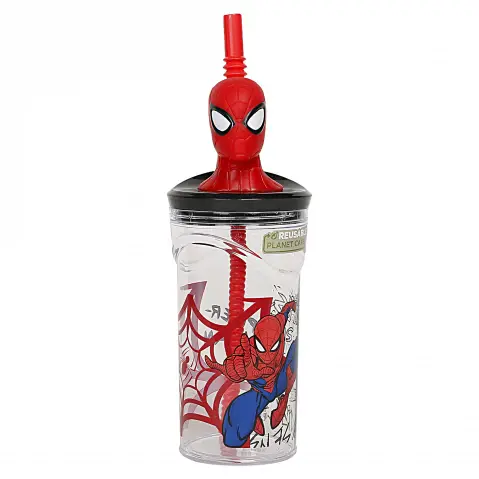 Spiderman Water Tumbler for Kids, 360ml, Red