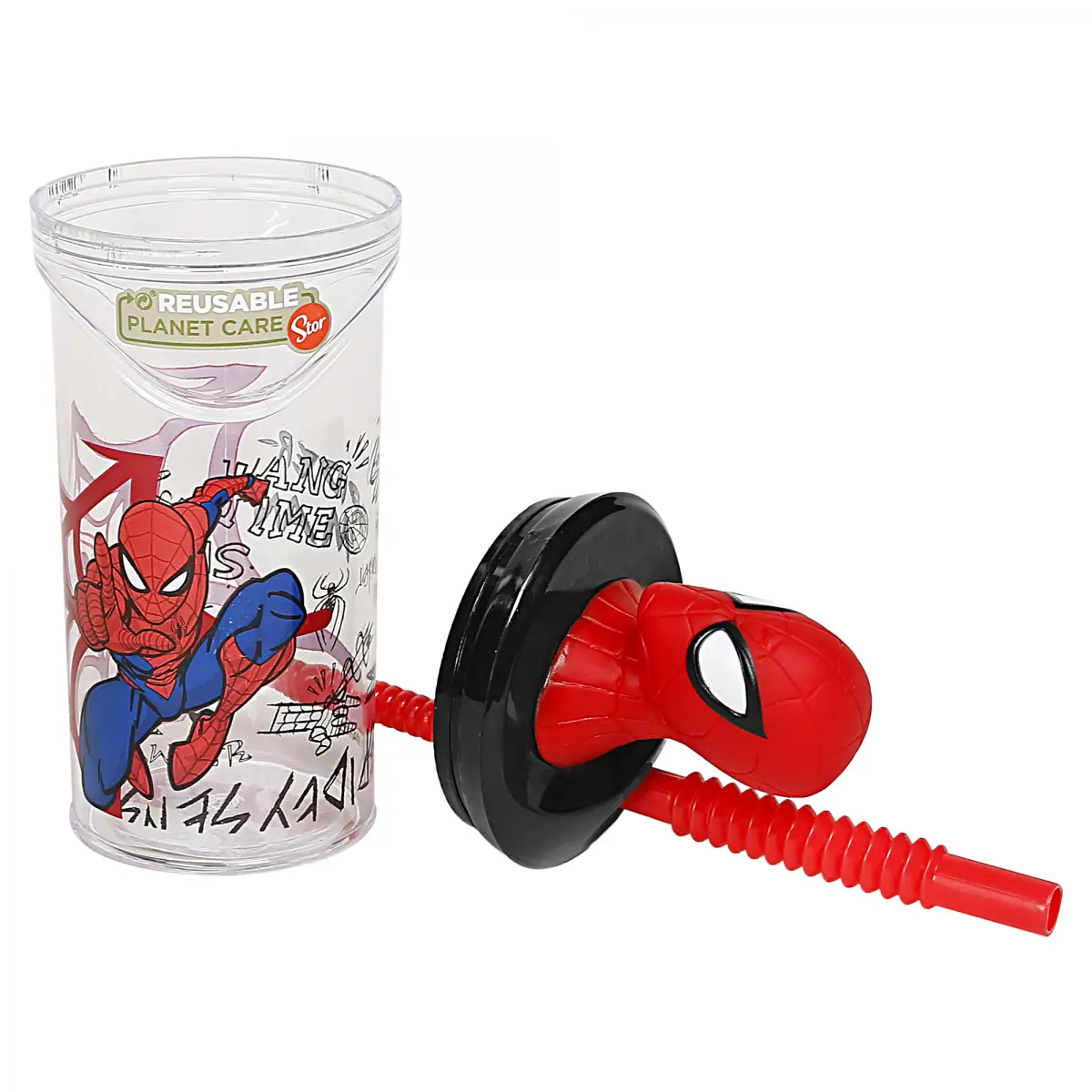 Spiderman Water Tumbler for Kids, 360ml, Red