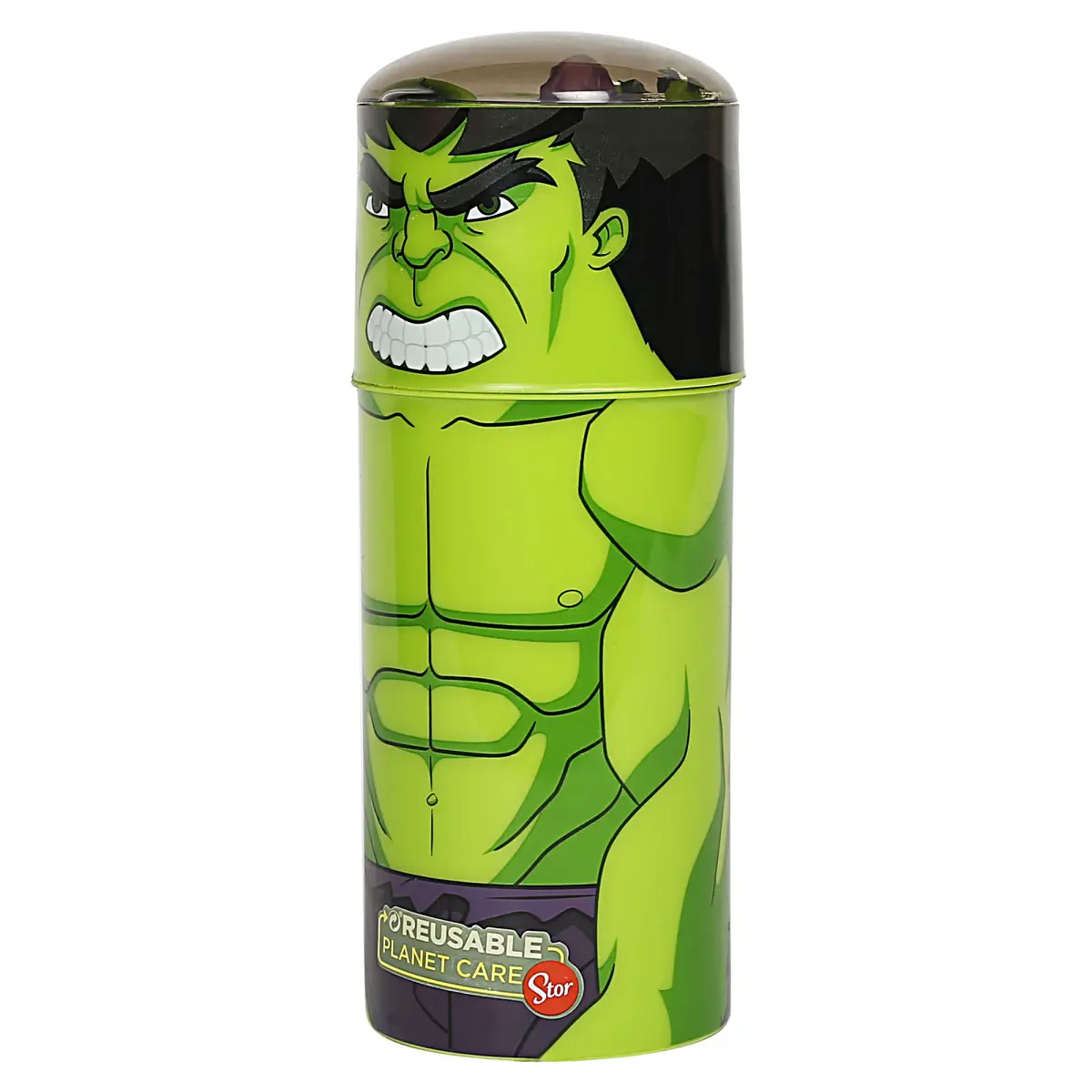 Avengers Hulk Sipper Water Bottle for Kids, Green, 350ml