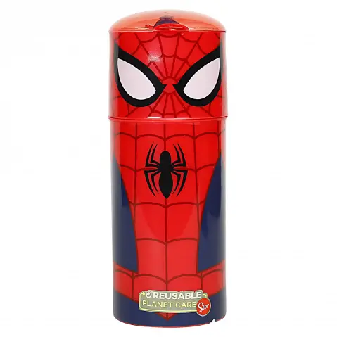 Spiderman Sipper Water for Kids, 350ml, Red