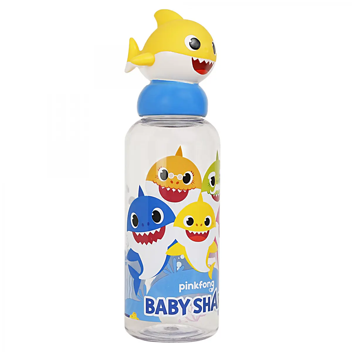 Baby Shark 3D Figurine Water Bottle, 560ml, Multicolour