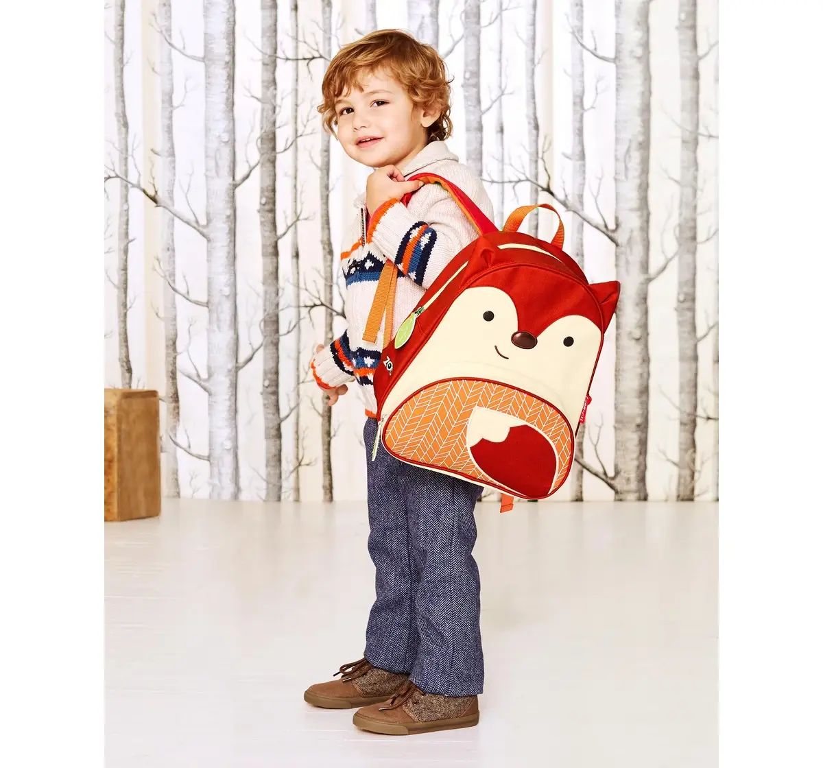 Skip Hop Zoo Little Kid Backpack Fox 3Y+, Multicolour