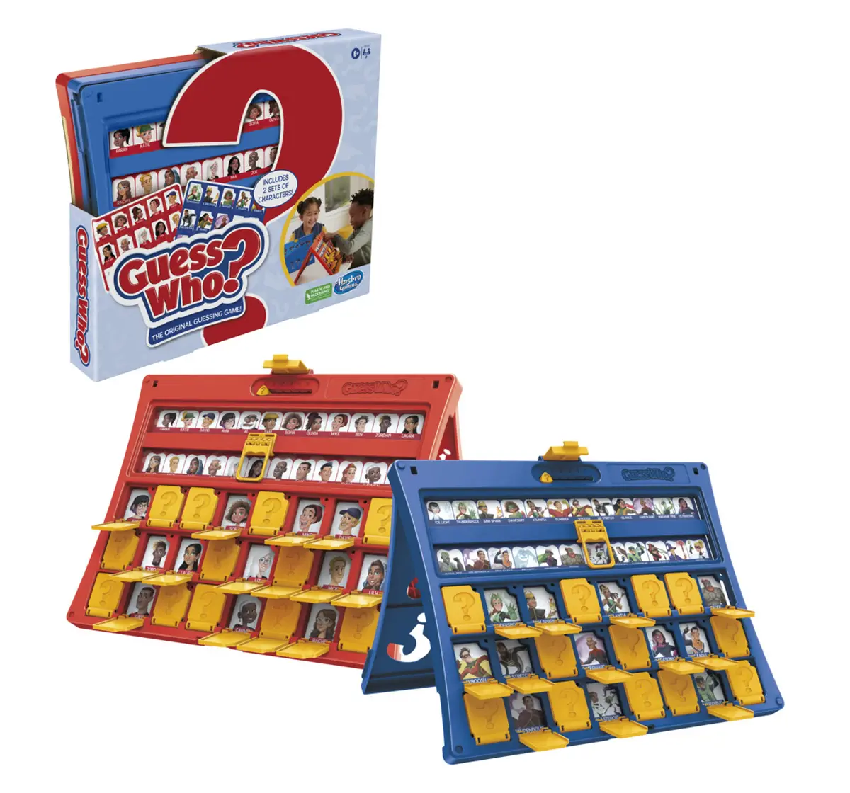 Hasbro Gaming Guess Who Original Guessing Board Game For 2 Players With Double-Sided Character Sheet Multicolour, 6Y+