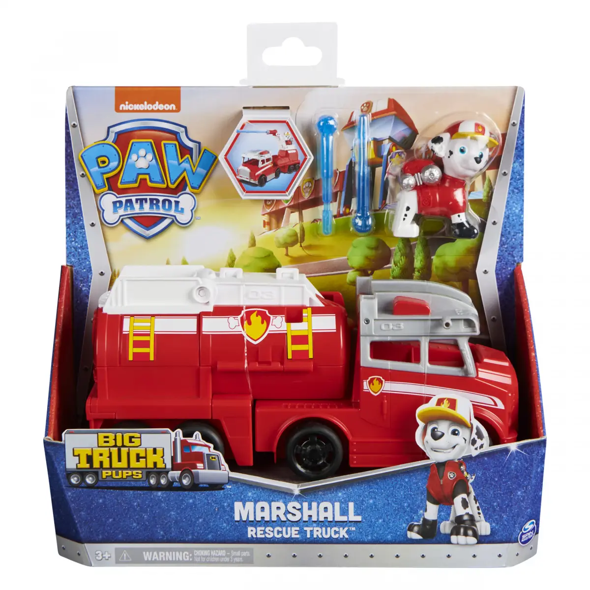 Paw Patrol, Big Truck Pup’S Marshall Transforming Toy Trucks With Collectible Action Figure, Kids Toys For Ages 3 And Up