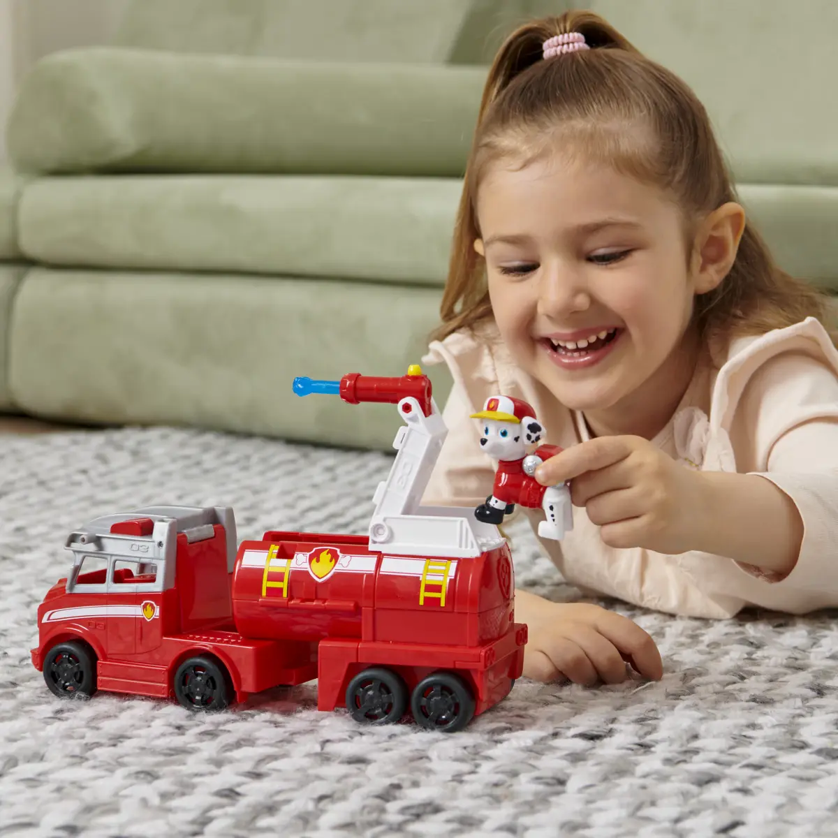 Paw Patrol, Big Truck Pup’S Marshall Transforming Toy Trucks With Collectible Action Figure, Kids Toys For Ages 3 And Up