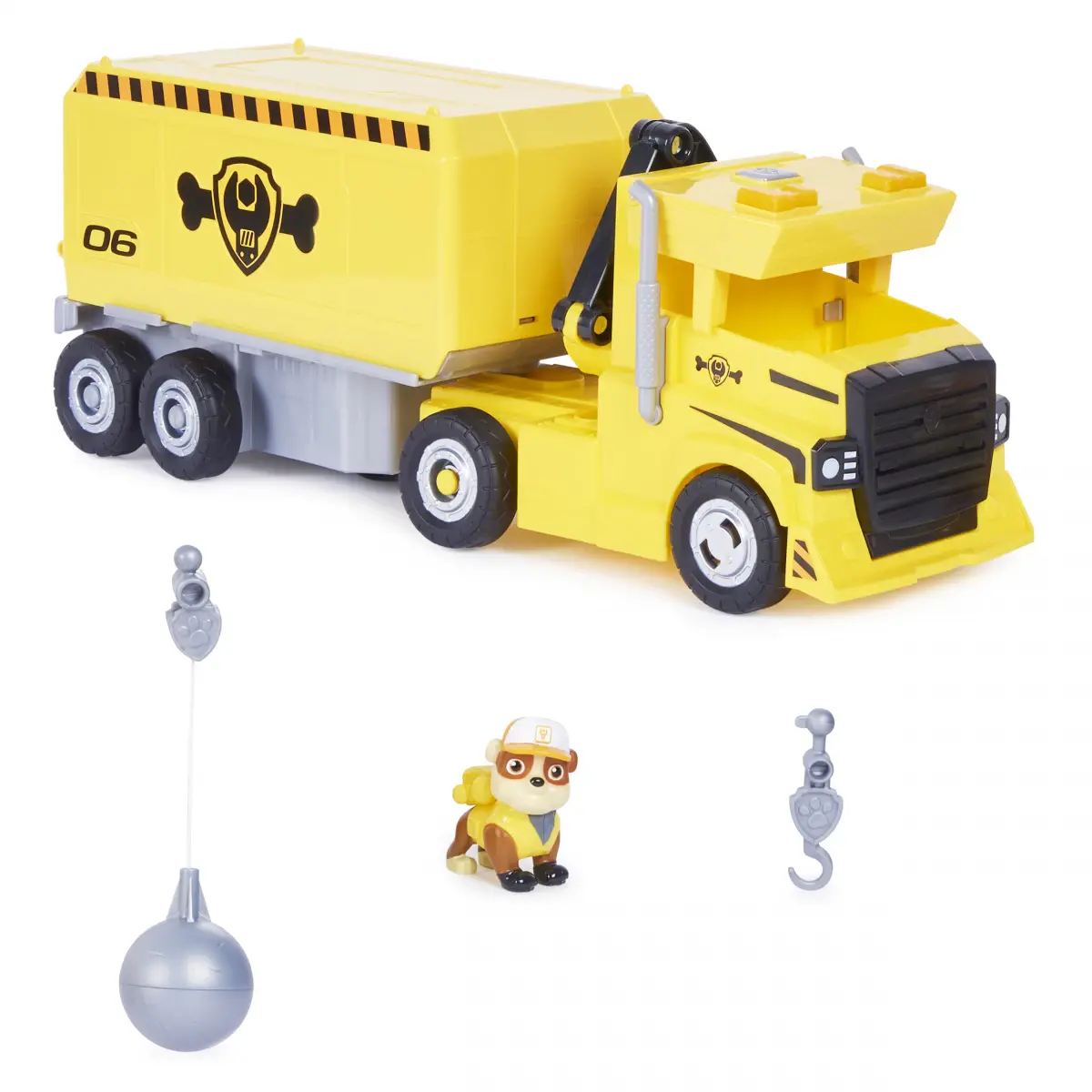 Paw Patrol, Rubble 2 In 1 Transforming X-Treme Truck With Excavator Toy, Crane Toy, Lights And Sounds, Action Figures, Kids Toys For Ages 3 And Up