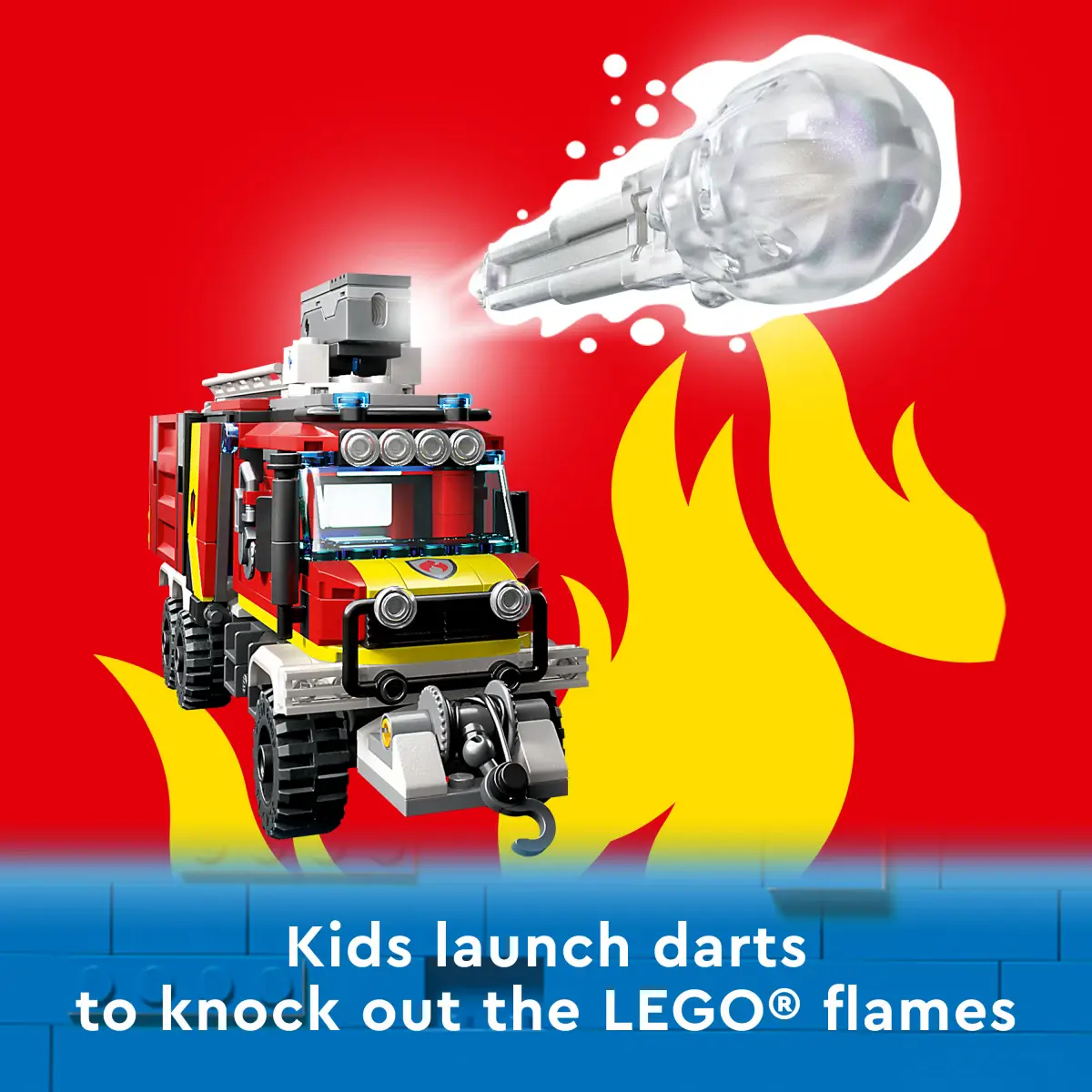 LEGO City Fire Command Unit Building Toy Set, 502 Pieces, Multicolour, 7Y+