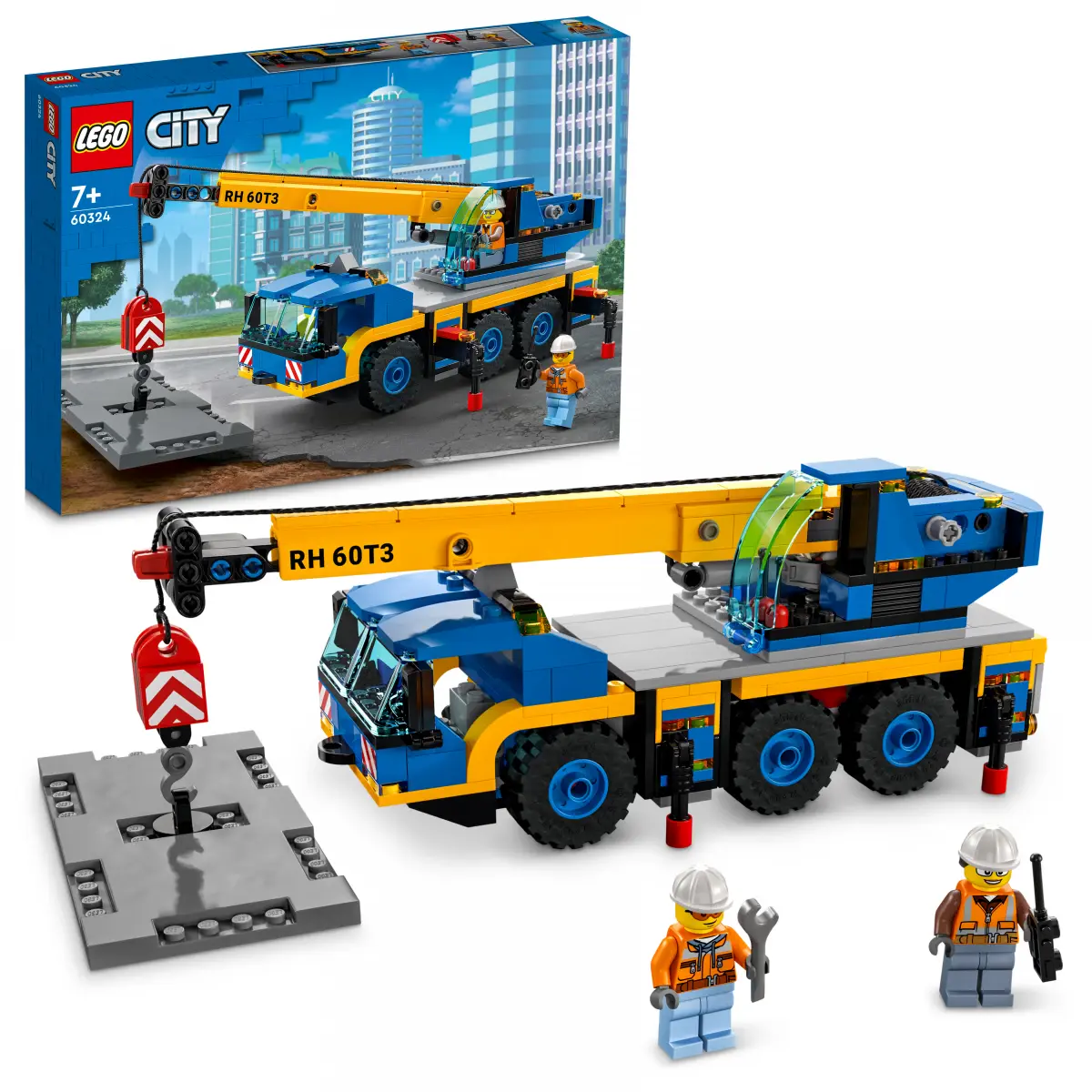 LEGO City Mobile Crane 60324 Building Kit (340 Pieces)