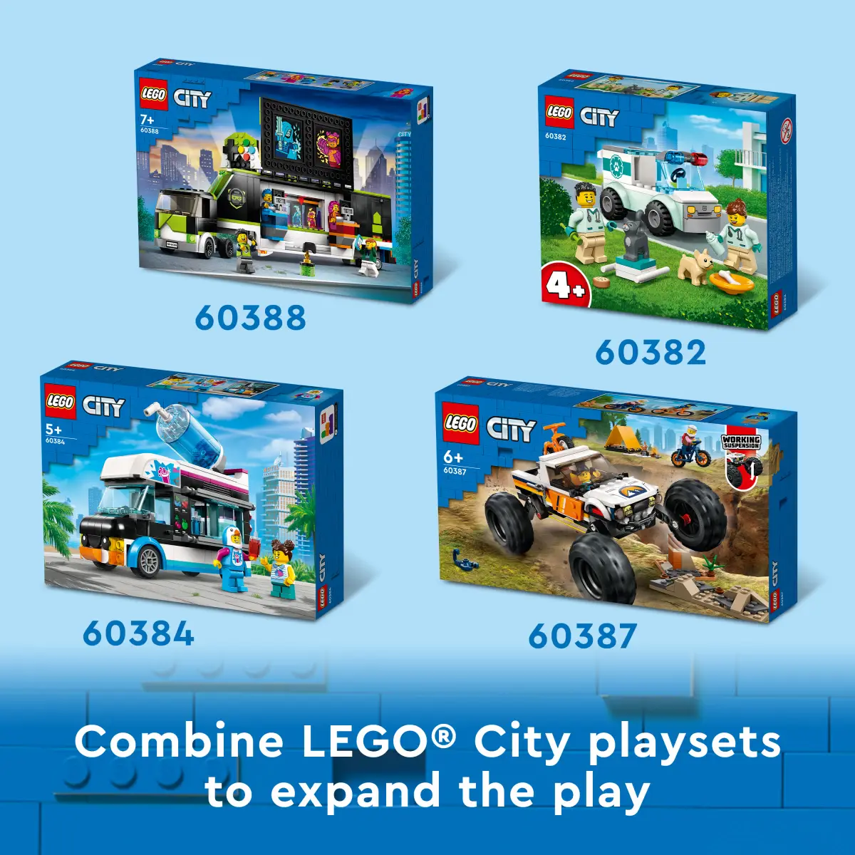 LEGO City Custom Car Garage Building Toy Set, 507 Pieces, Multicolour, 6Y+