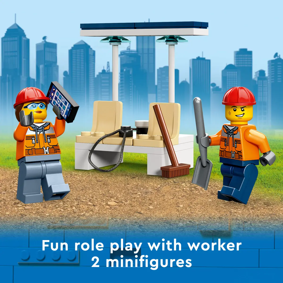 LEGO City Construction Digger Building Toy Set, 148 Pieces, Multicolour, 5Y+