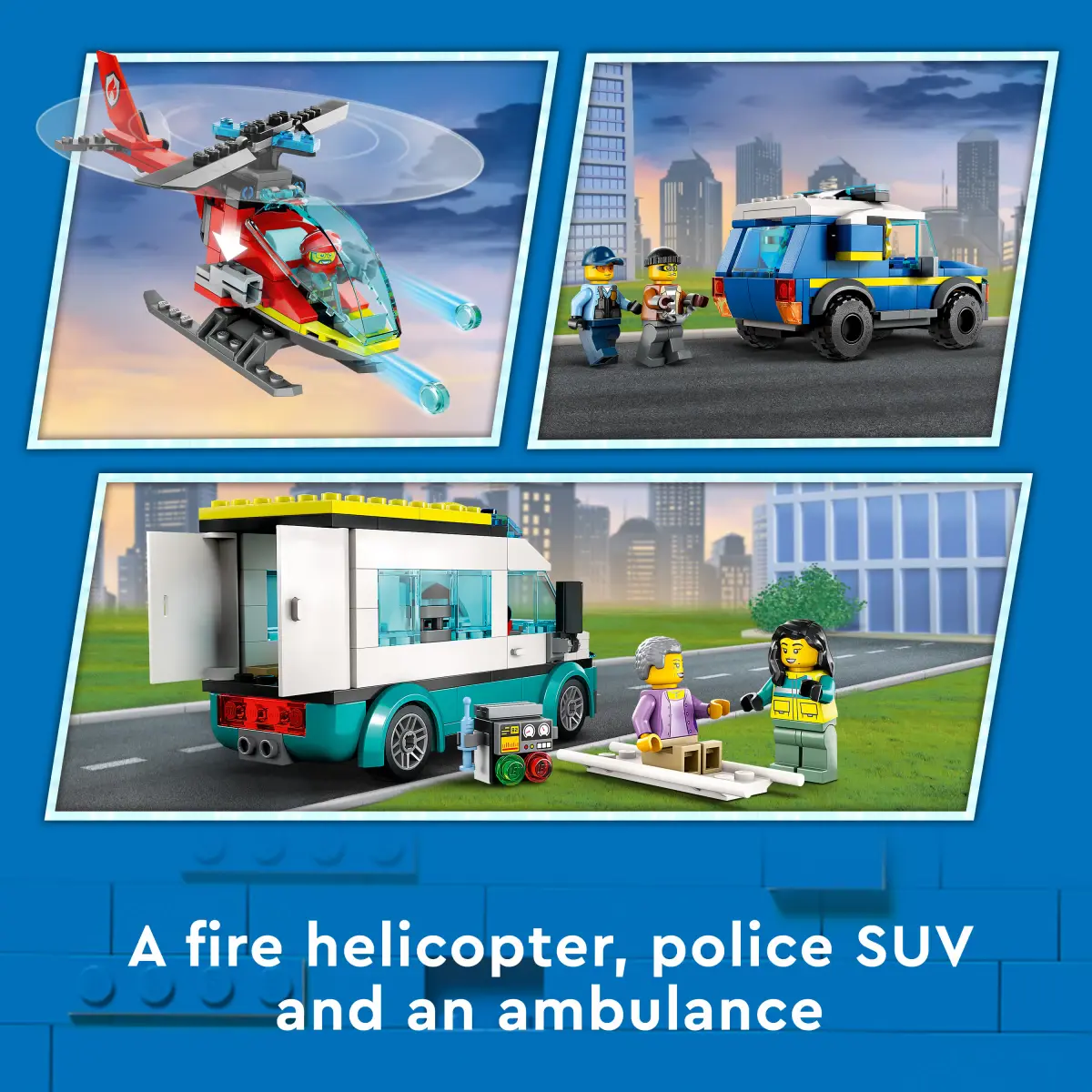 LEGO City Emergency Vehicles HQ Building Toy Set, 706 Pieces, Multicolour, 6Y+