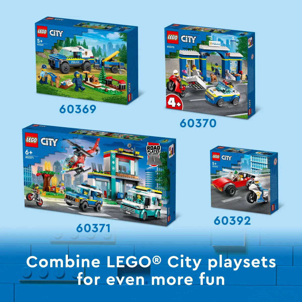 LEGO City Police Training Academy Building Toy Set, 823 Pieces, Multicolour, 6Y+