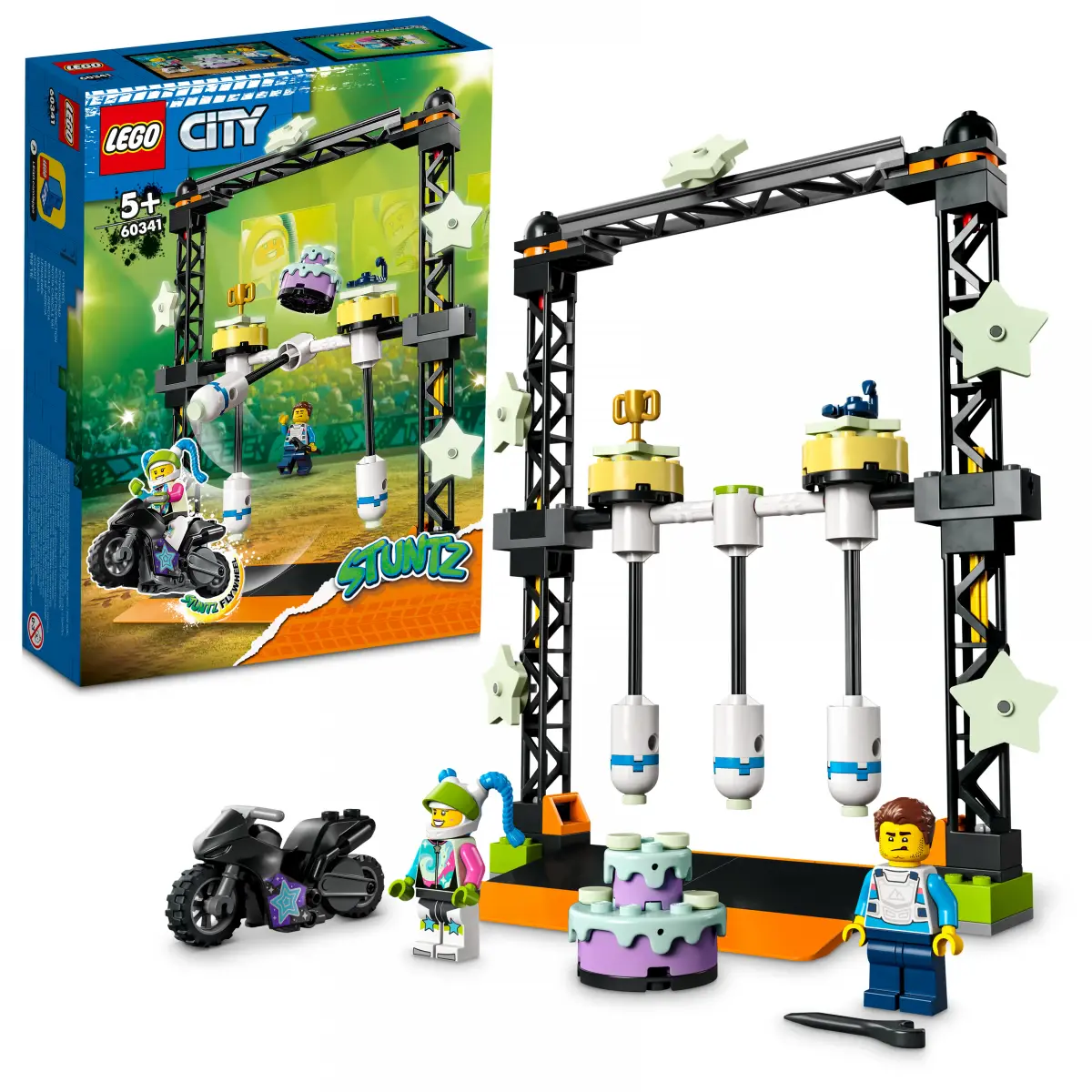 Lego City The Knockdown Stunt Challenge 60341 Building Kit (117 Pieces)