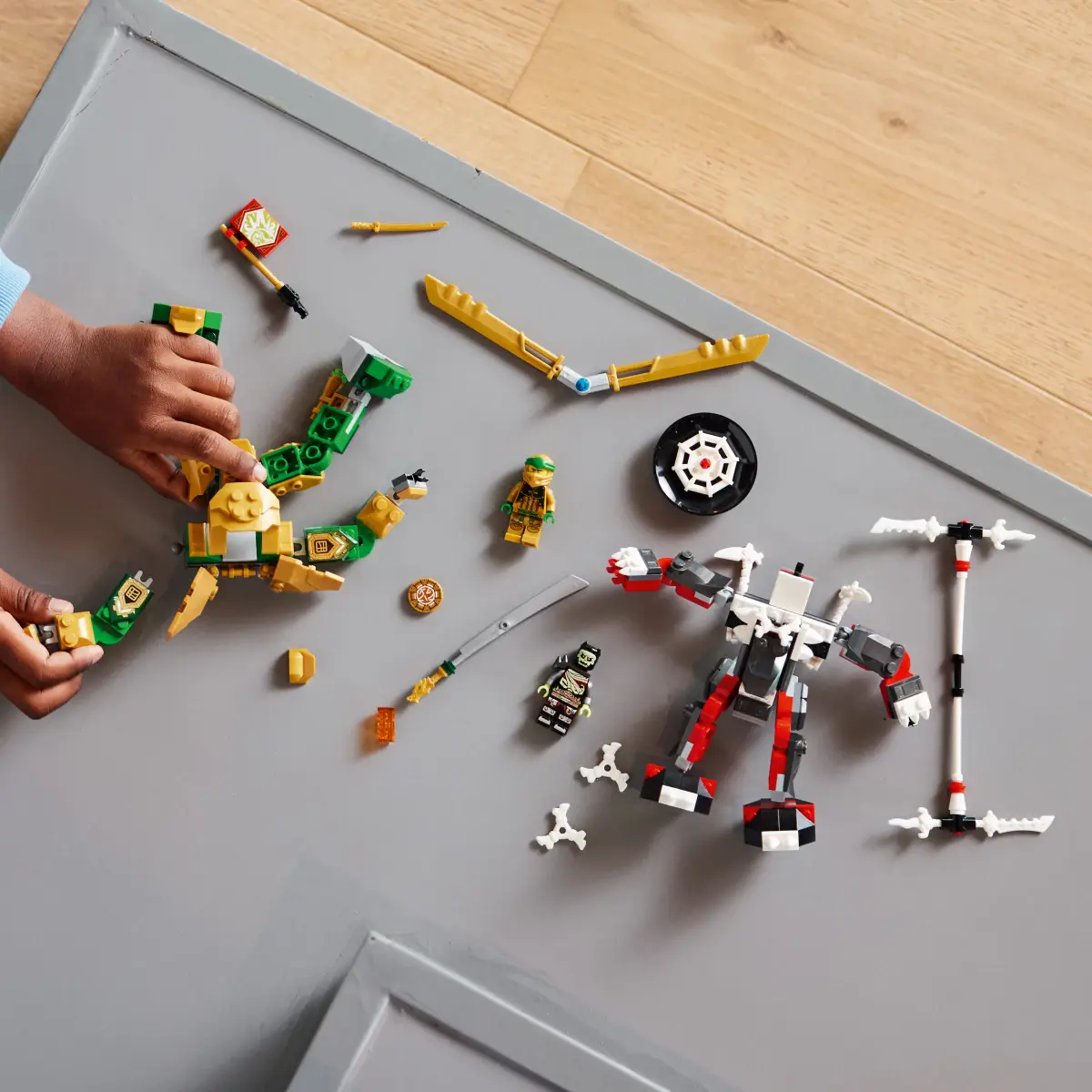 LEGO NINJAGO Lloyds Mech Battle EVO Building Toy Set, 223 Pieces, Multicolour, 6Y+