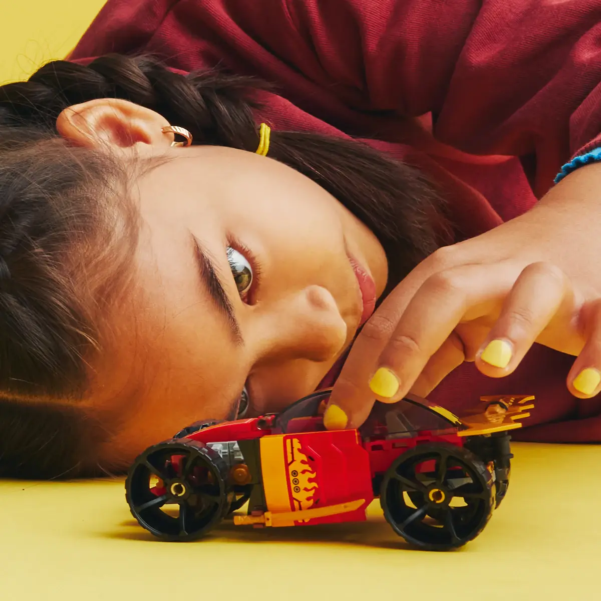 LEGO NINJAGO Kais Ninja Race Car EVO Building Toy Set, 94 Pieces, Multicolour, 6Y+