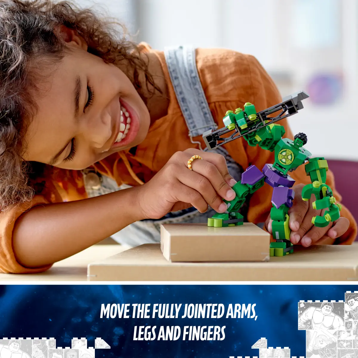 LEGO Hulk Mech Armor Building Block Kit, Multicolour, 6Y+