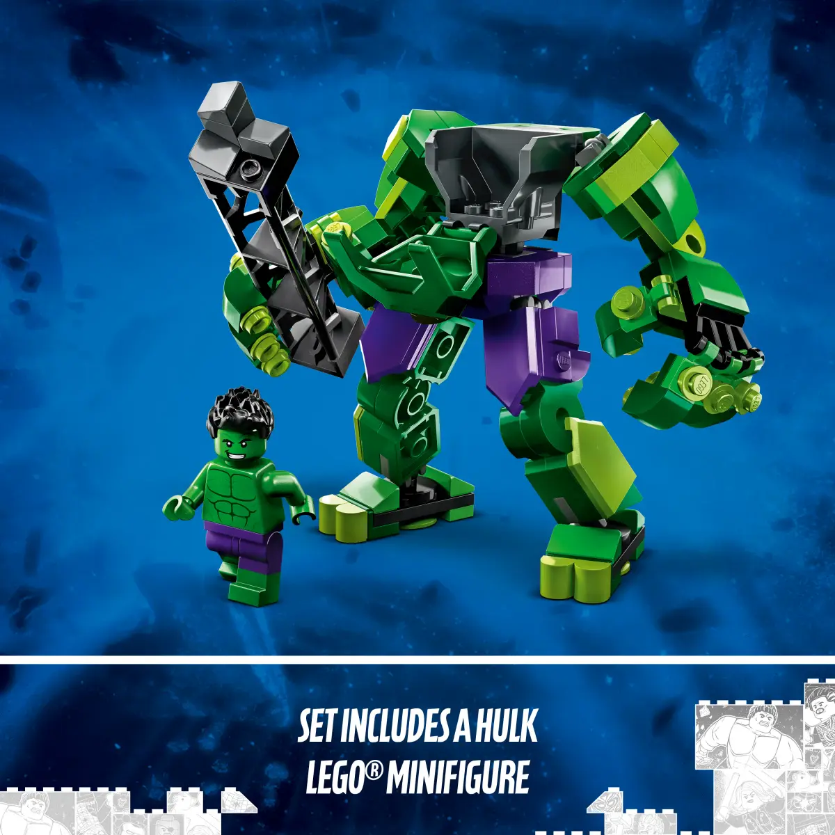 LEGO Hulk Mech Armor Building Block Kit, Multicolour, 6Y+