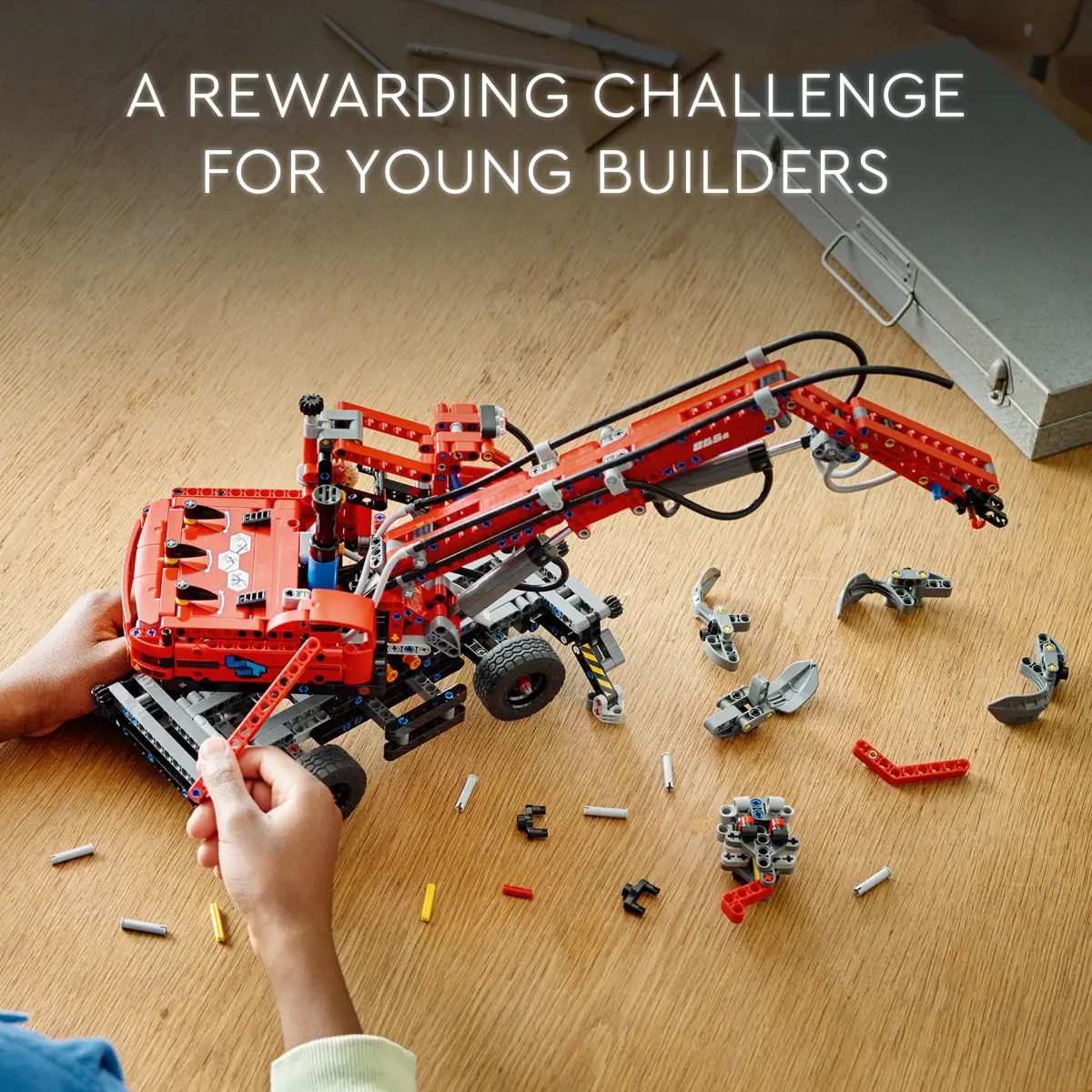 Lego Technic Material Handler 42144 Crane Model Building Kit (835 Pieces)