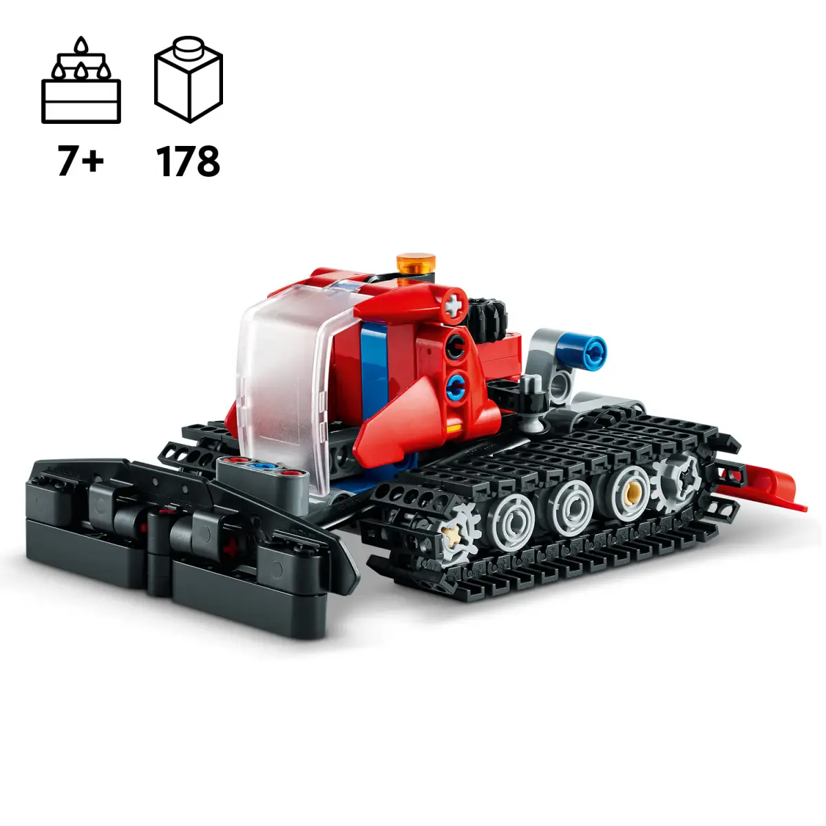 LEGO Technic Snow Groomer Building Toy Set, 178 Pieces, Multicolour, 7Y+