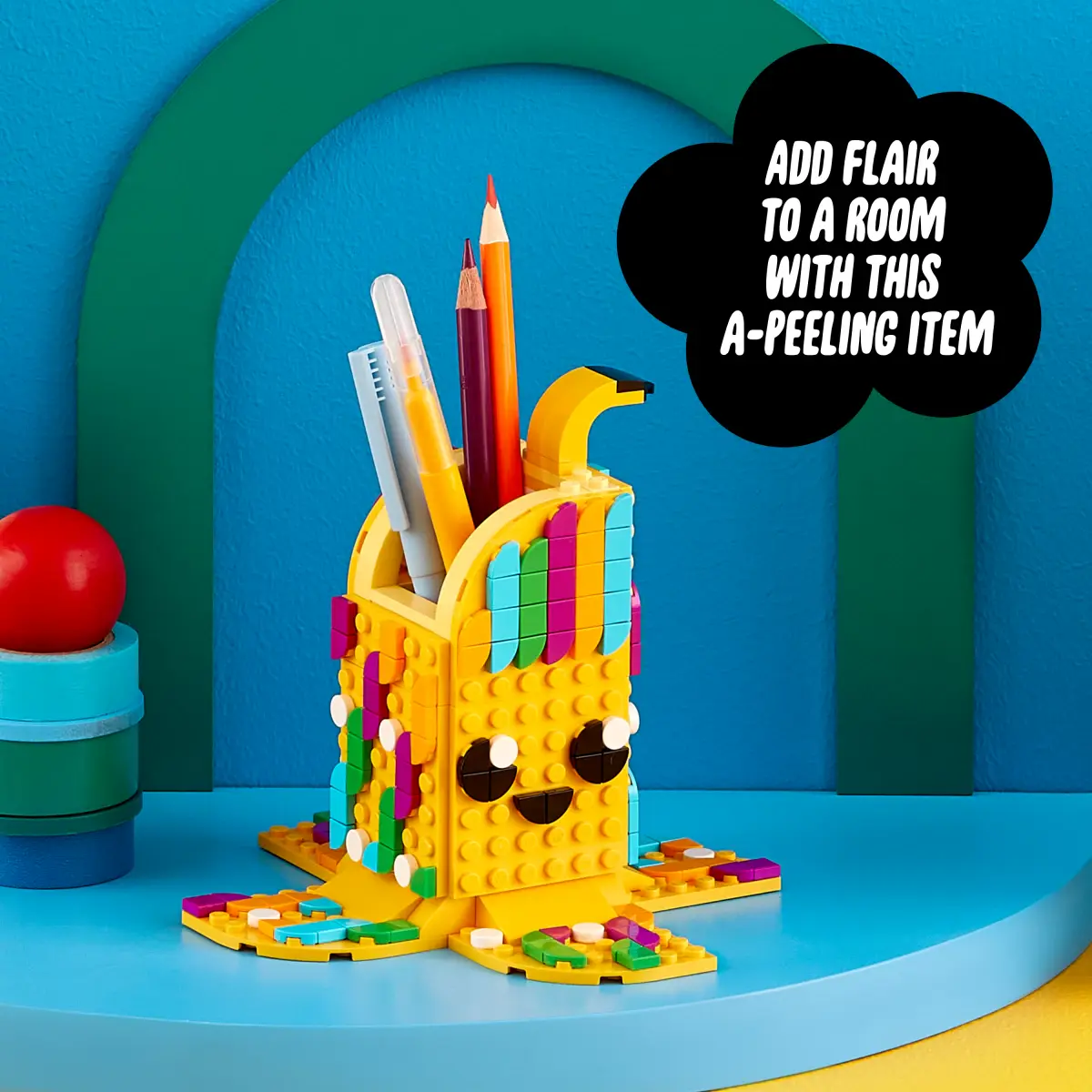 Lego Dots Cute Banana Pen Holder 41948 Diy Craft Decoration Kit (438 Pieces)