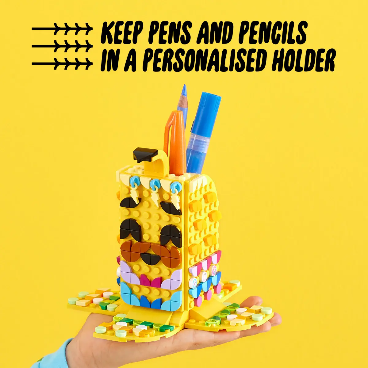 LEGO DOTS Cute Banana Pen Holder 41948 DIY Craft Decoration Kit (438 Pieces)