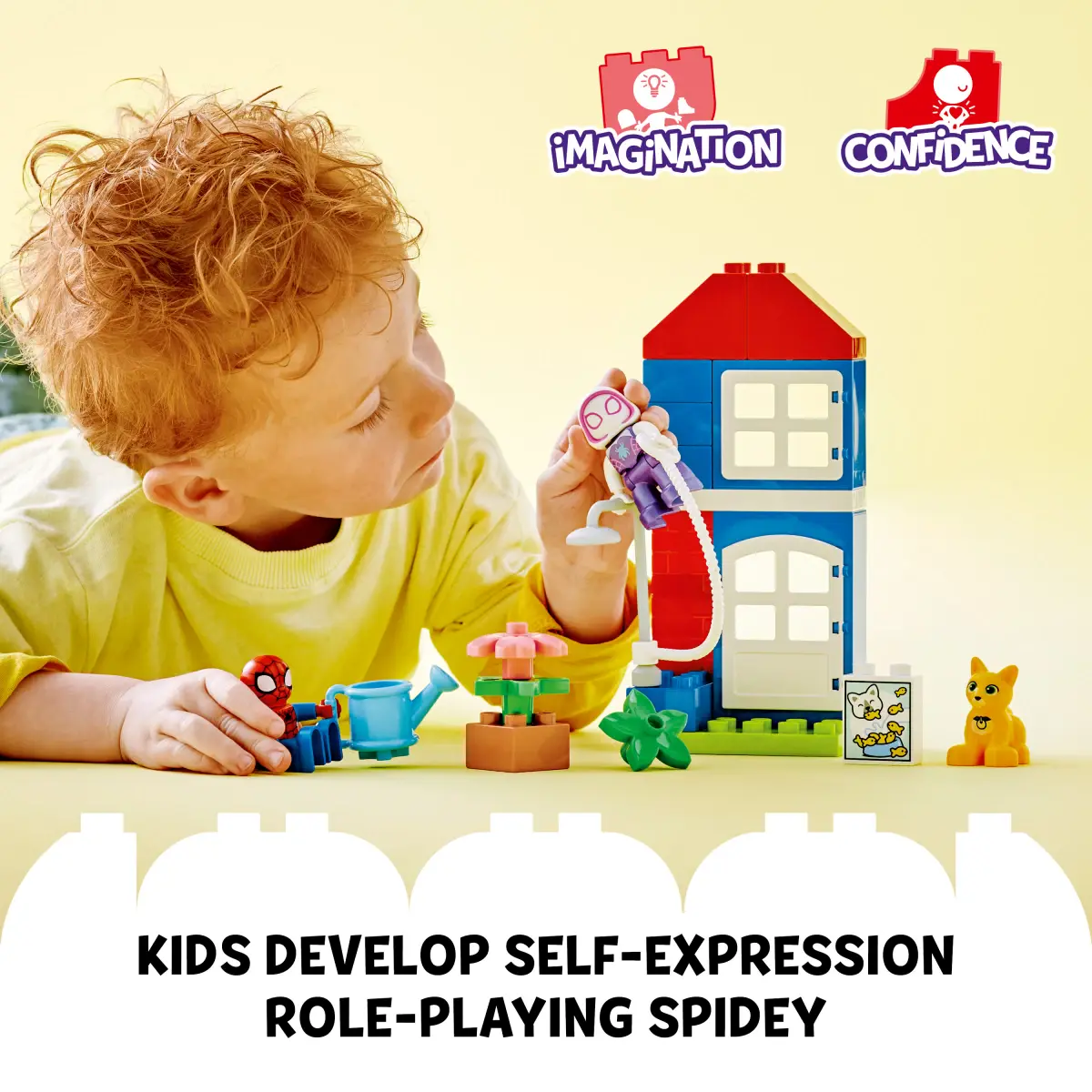LEGO DUPLO Marvel Spider Mans House Building Toy Set, 25 Pieces, Multicolour, 1Y+