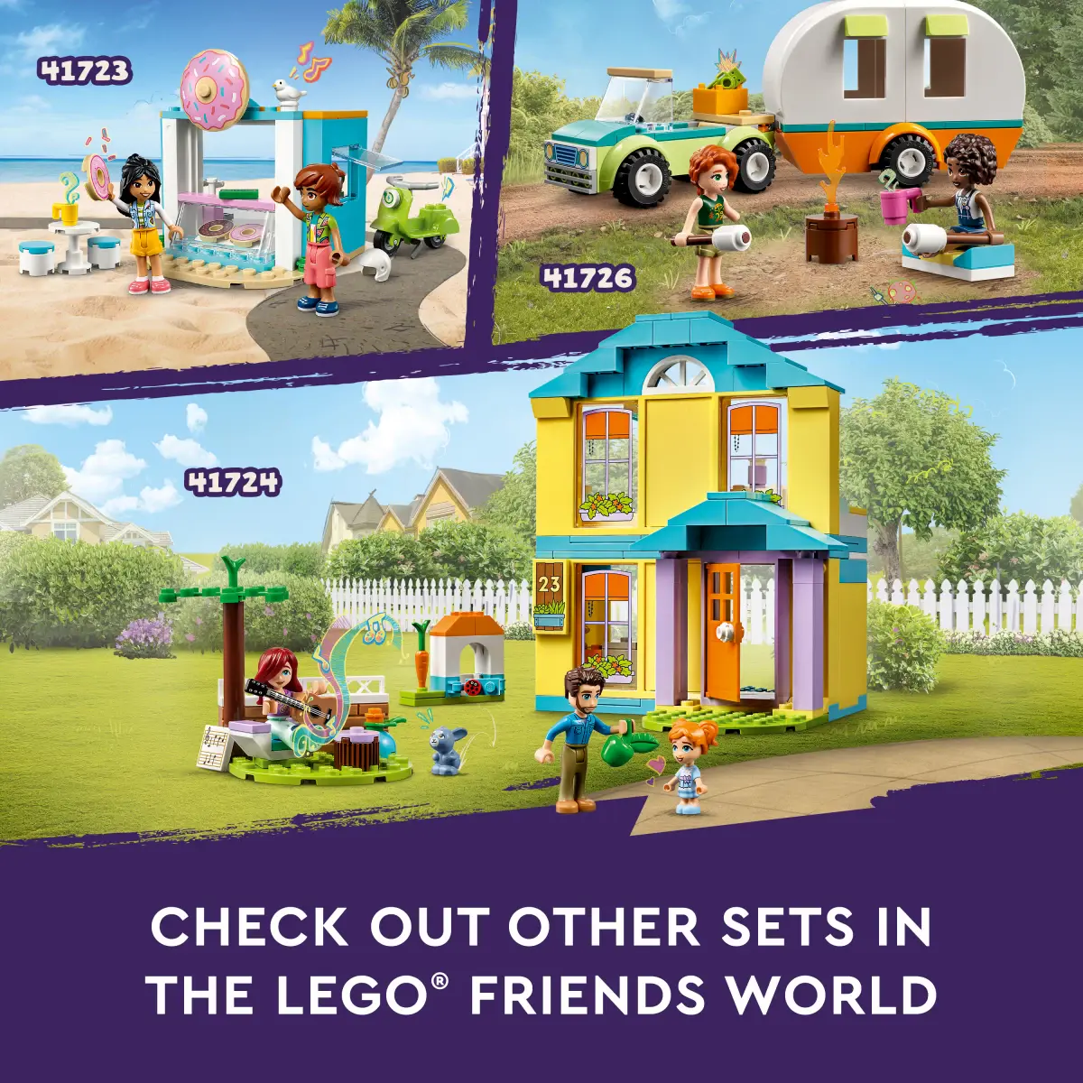 LEGO Friends Paisleys House Building Toy Set, 185 Pieces, Multicolour, 4Y+