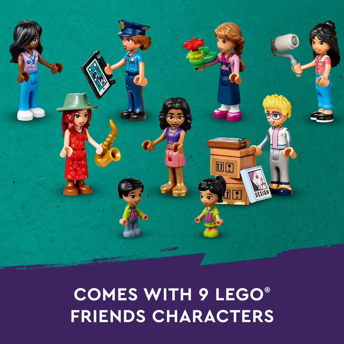 LEGO Friends Downtown Flower and Design Stores Building Toy Set, 2,010 Pieces, Multicolour, 12Y+