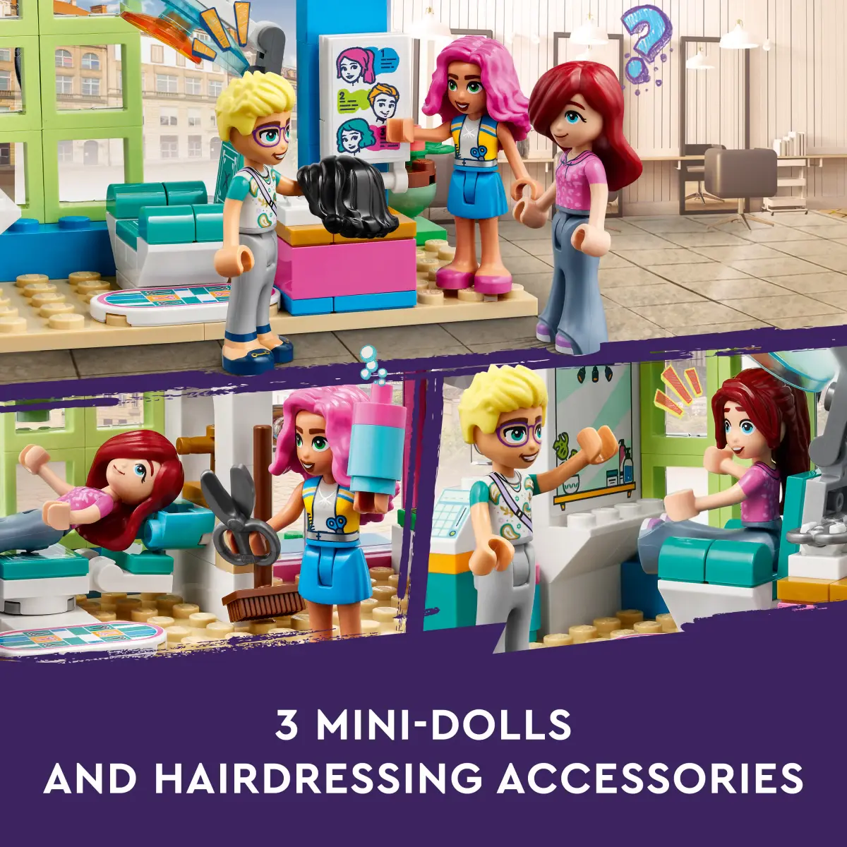 LEGO Friends Hair Salon Building Toy Set, 401 Pieces, Multicolour, 6Y+