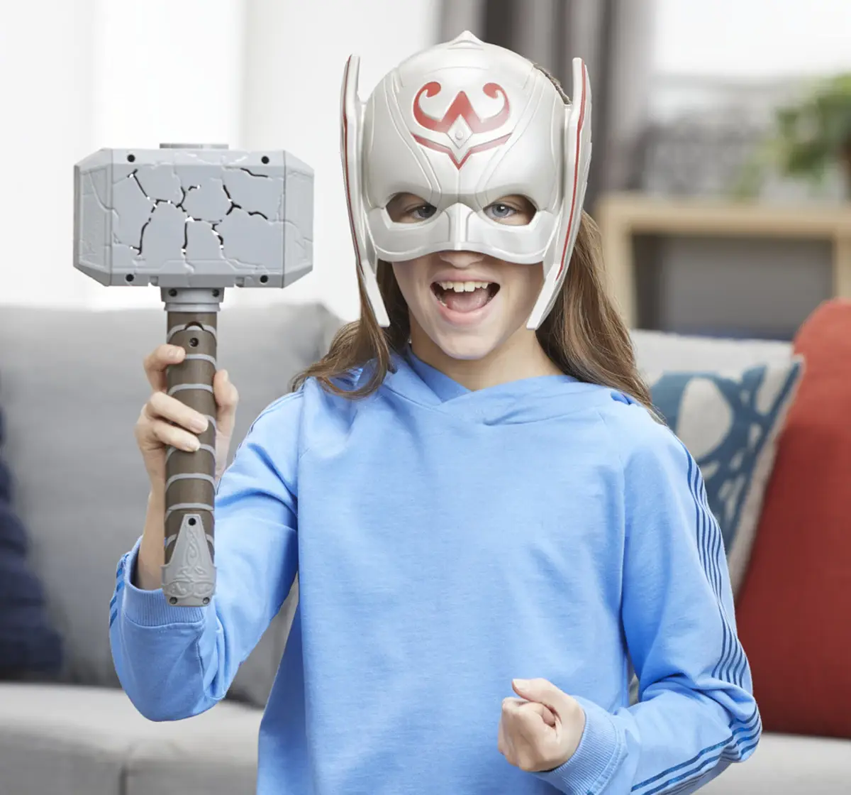 Hasbro Marvel Avengers Thor: Love And Thunder Mighty Thor Hero Mask For Roleplay, Great Halloween Costume Multicolour, 5Y+