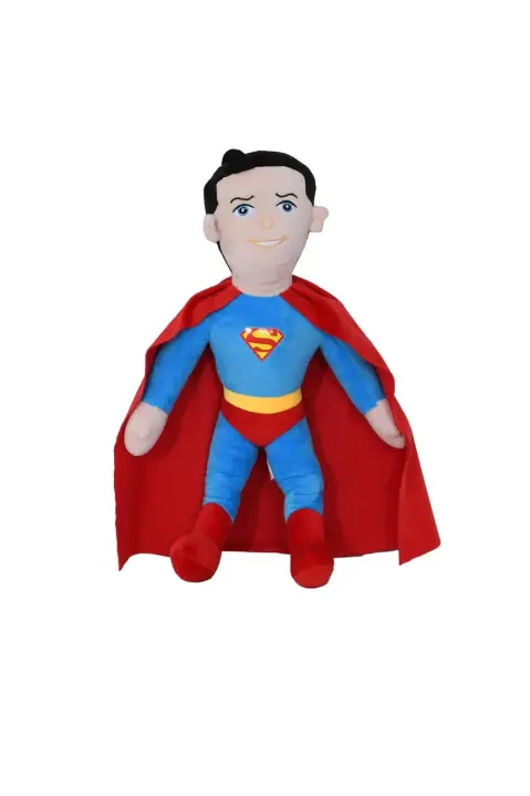 Mirada Plush Stuffed Blue Standing Superman Soft Toy 45cm, 3Y+, Purple