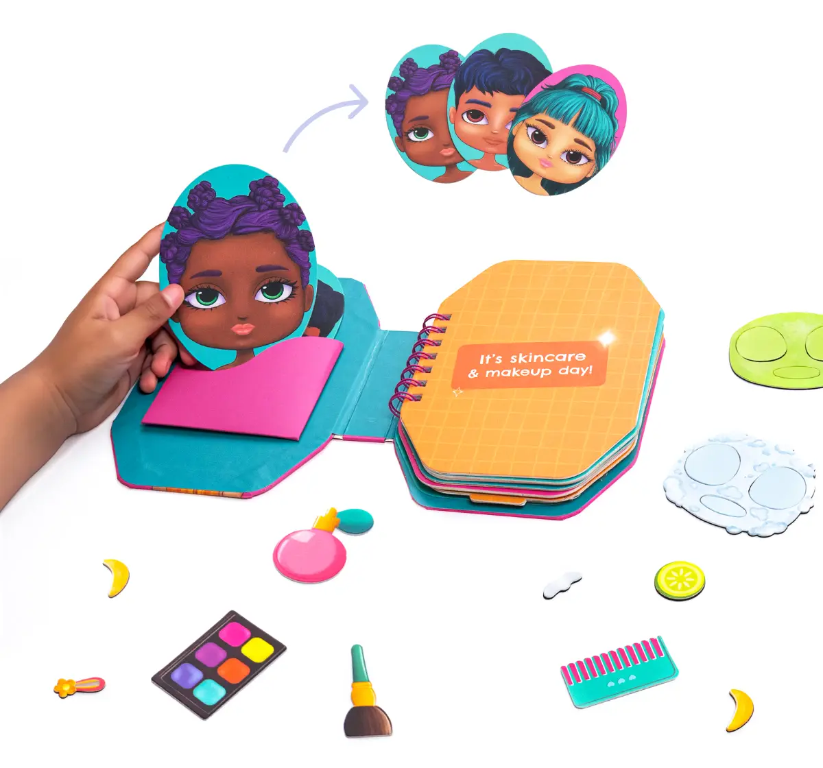 Dabble Salon Pretend Play Kit by Playshifu, Yippie Yay Salon Day, Kids for 3Y+, Multicolour