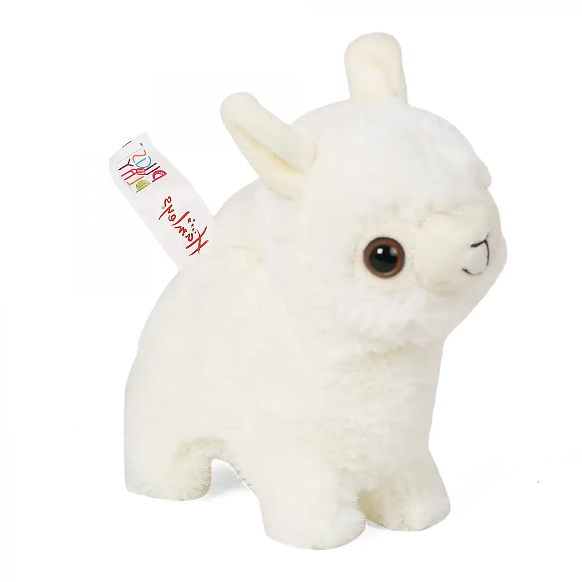 Hamleys Pugs & Play Paris The Walking Lama, Walking & Talking Soft Toy, 3Y+, White