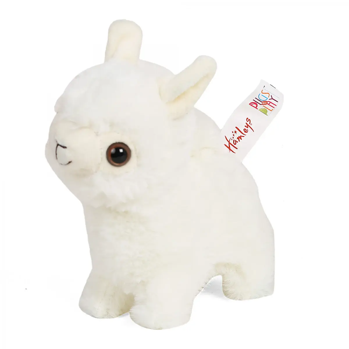 Hamleys Pugs & Play Paris The Walking Lama, Walking & Talking Soft Toy, 3Y+, White