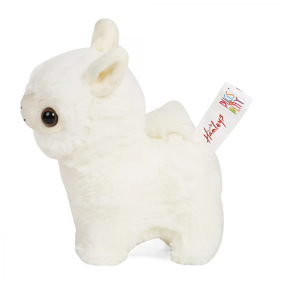 Hamleys Pugs & Play Paris The Walking Lama, Walking & Talking Soft Toy, 3Y+, White