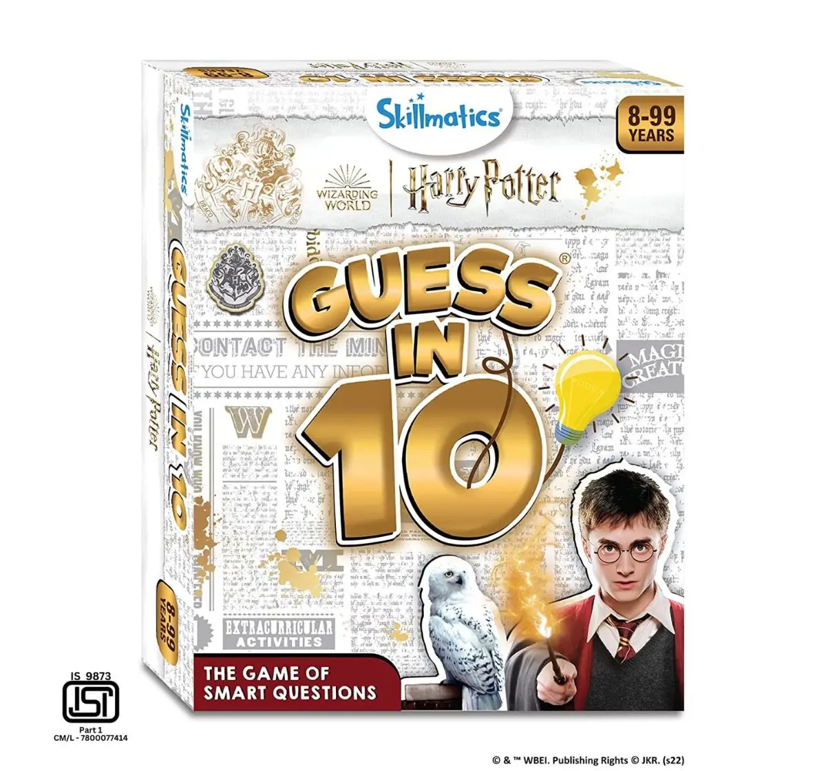 Skillmatics Harry Potter Card Game - Guess in 10, Gifts for 8 Year Olds and Up, Trivia and Strategy Card Game for Kids, Teens & Adults, Kids for 8Y+, Multicolour