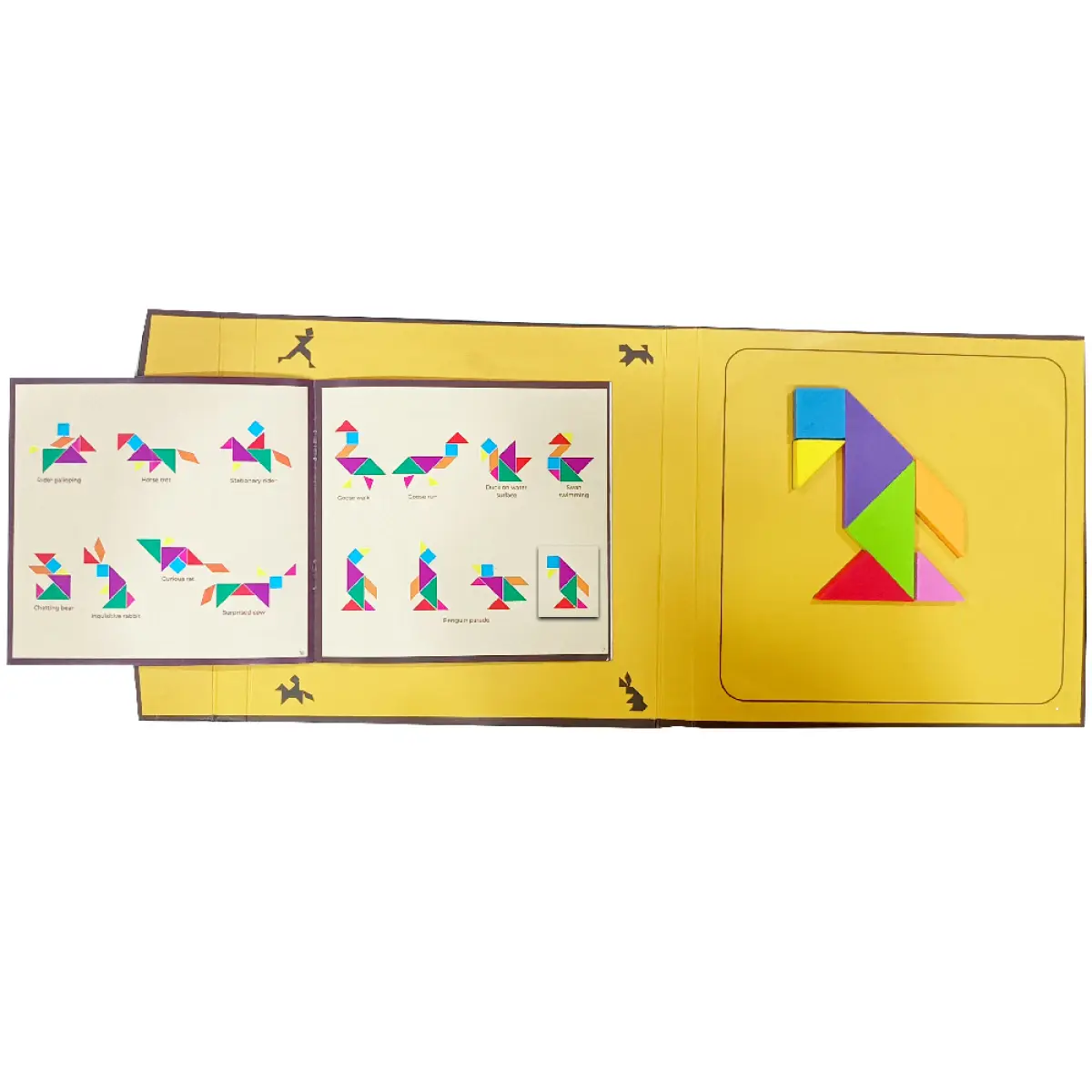 Toykraftt Magnetic Tangram Junior, Multicolour, 5Y+