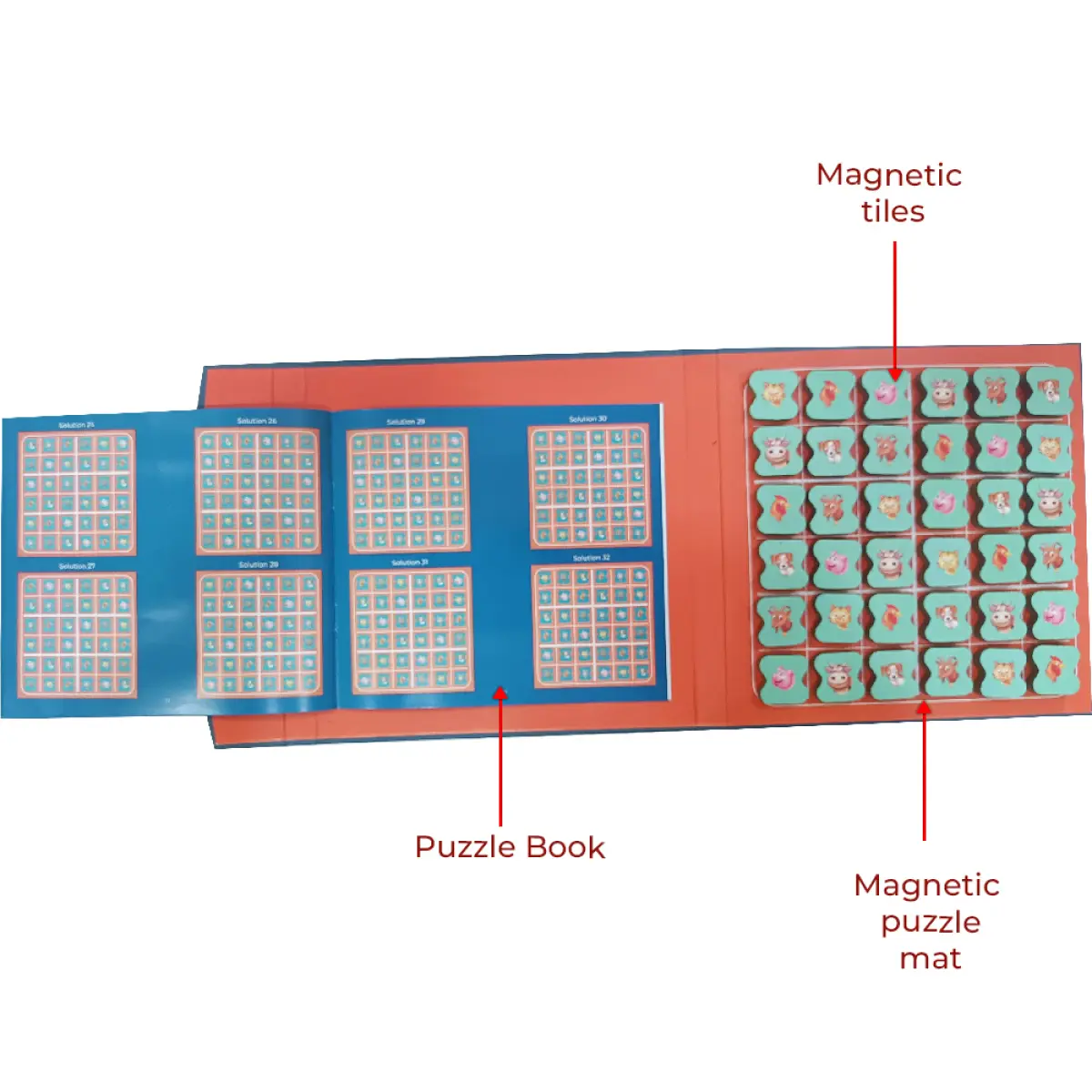 Toykraftt Magnalogix Learning Magnetic Toys Sudoku Farm Multicolour, 7Y+