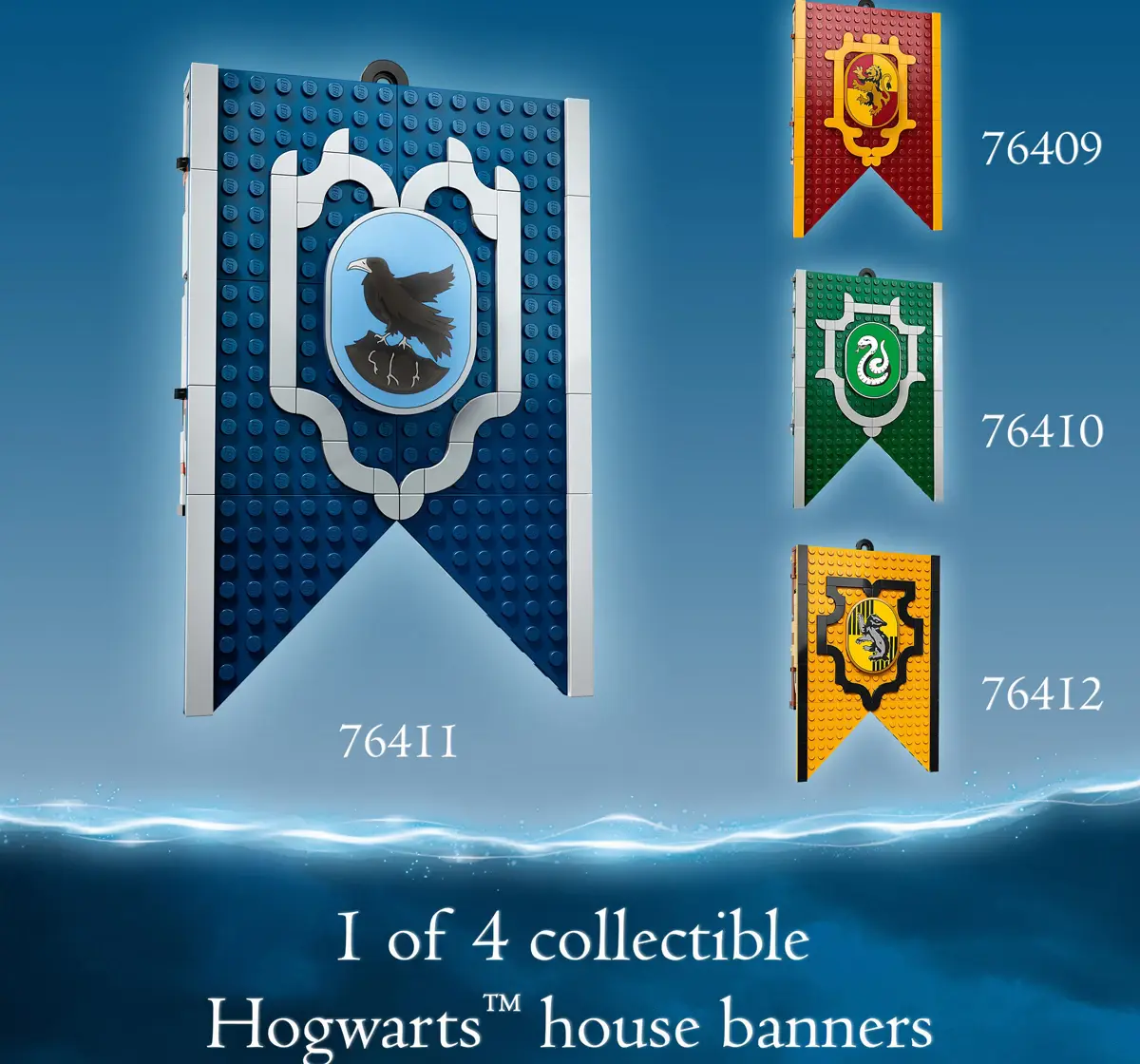 LEGO Harry Potter Ravenclaw House Banner 76411 Building Toy Set, 9Y+, 305 Pieces