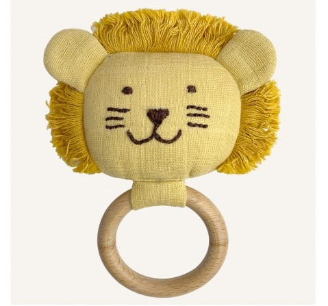 Abracadabra Organics Collectible Teether, Sensory Exploration and Teething Relief with Easy to Hold Handles, 0Y+ Yellow