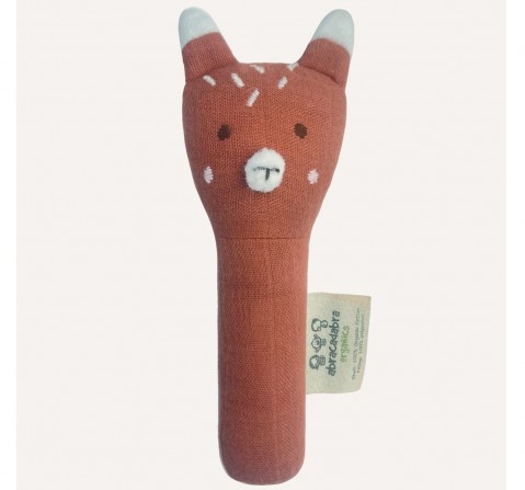 Abracadabra Organics Collectible Face Rattle 0Y+ Red