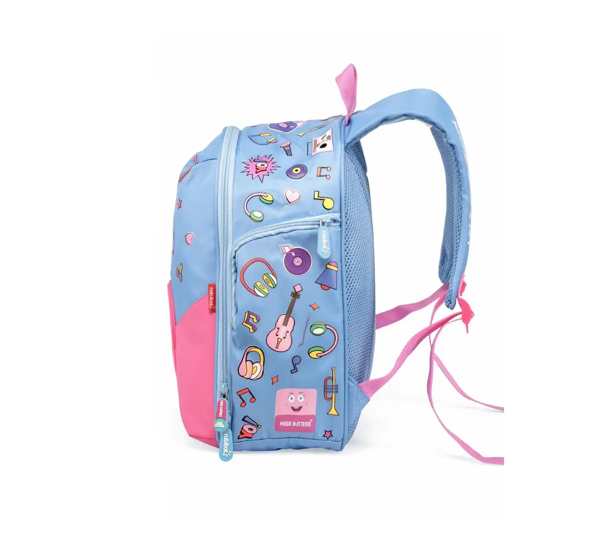 Rabitat Smash Big Kid School Bag Miss Butter 14 Inches For Kids of Age 4Y+, Multicolour