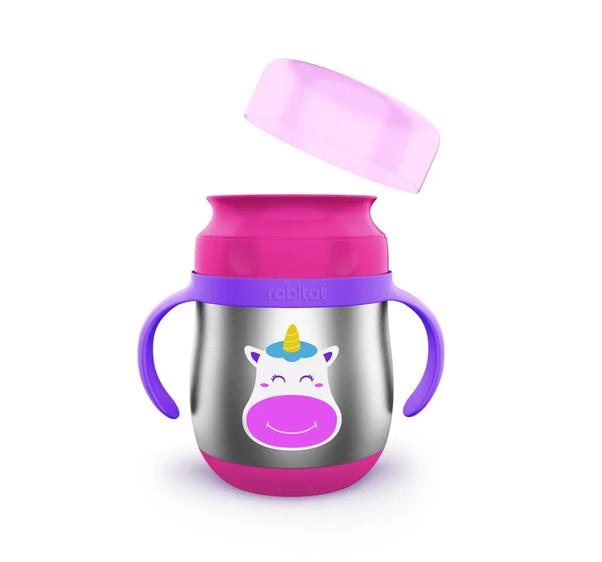 Rabitat First Step 360 Degree Training Cup Be Unic 360 ml For Kids of Age 6M+, Multicolour