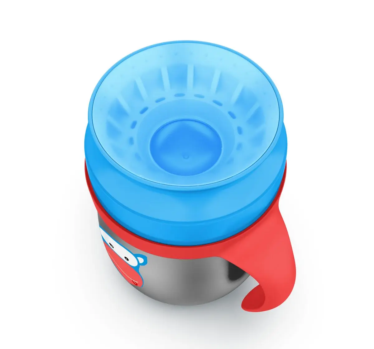 Rabitat First Step 360 Degree Training Cup Cheek Monkey 360 ml For Kids of Age 6M+, Multicolour