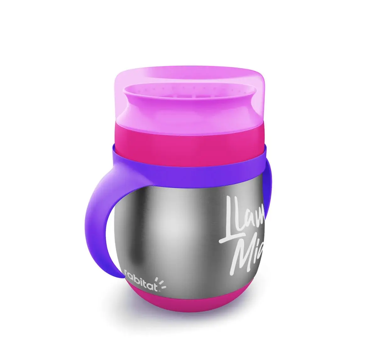 Rabitat First Step 360 Degree Training Cup Llama Mia 360 ml For Kids of Age 6M+, Multicolour