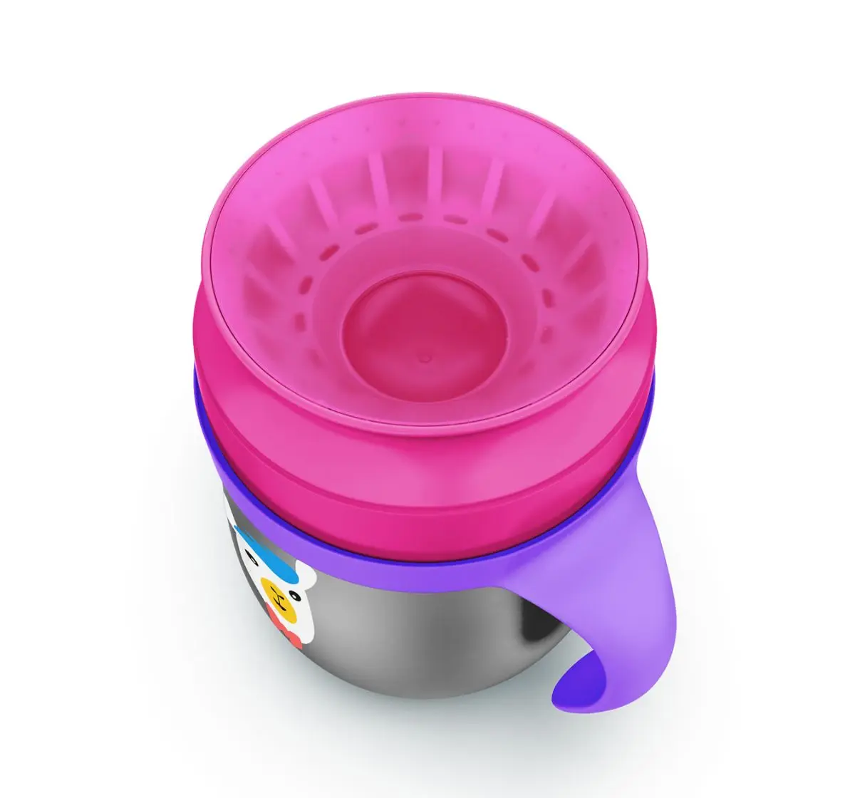 Rabitat First Step 360 Degree Training Cup Llama Mia 360 ml For Kids of Age 6M+, Multicolour