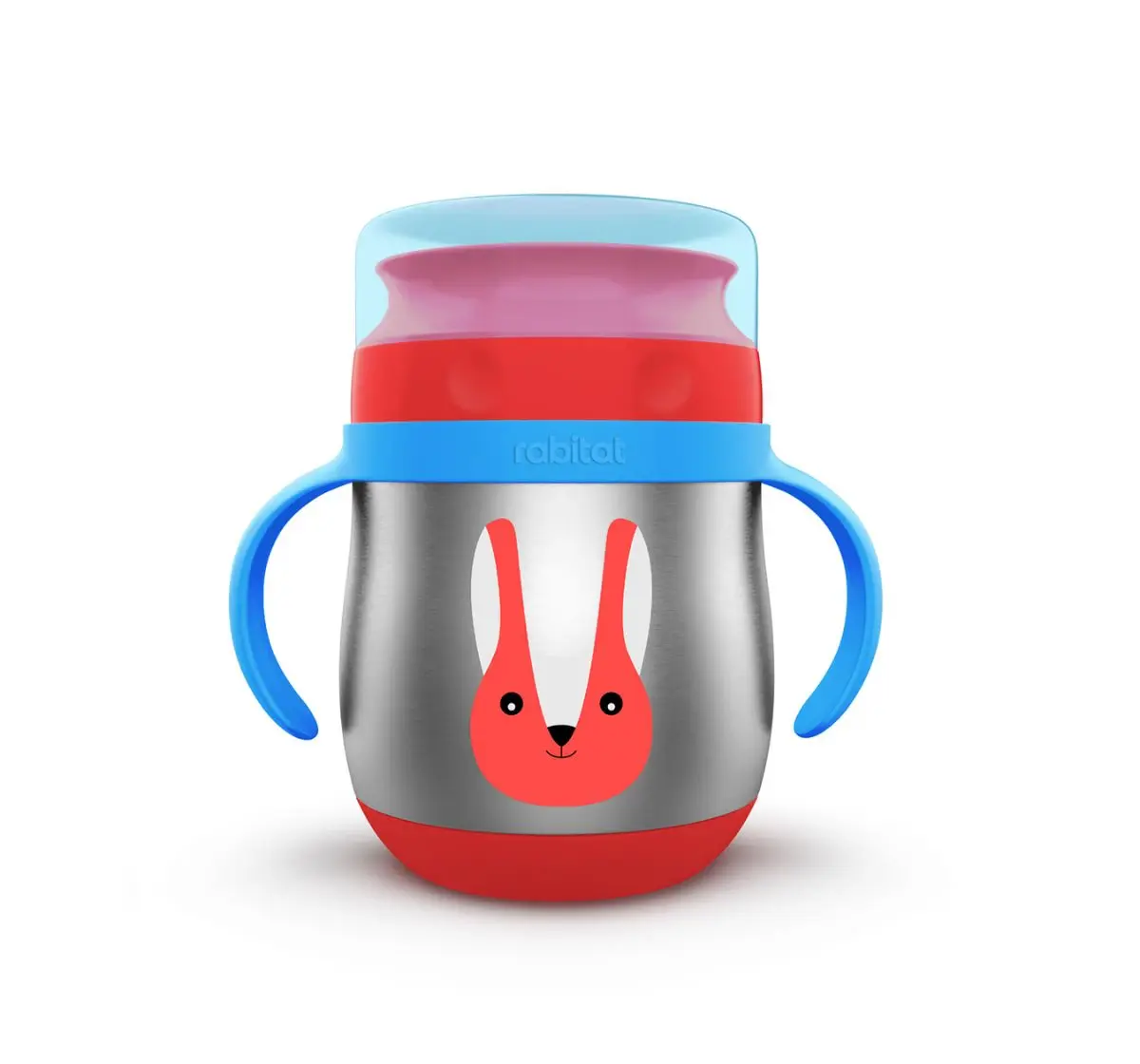 Rabitat First Step 360 Degree Training Cup Bunny Boo 360 ml For Kids of Age 6M+, Multicolour