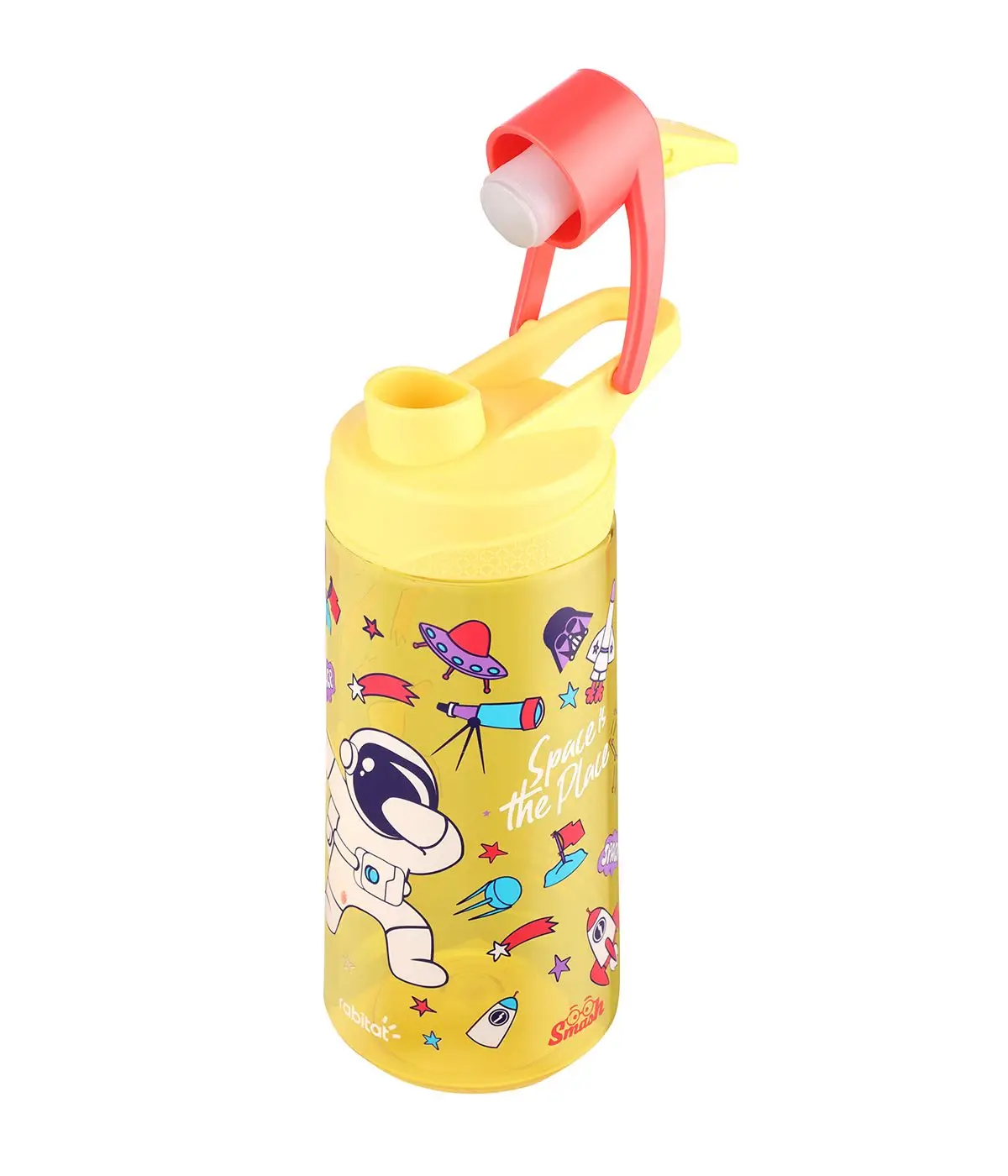 Rabitat Flip Lock Tritan Water Bottle Shyguy 550 ml For Kids of Age 3Y+, Multicolour