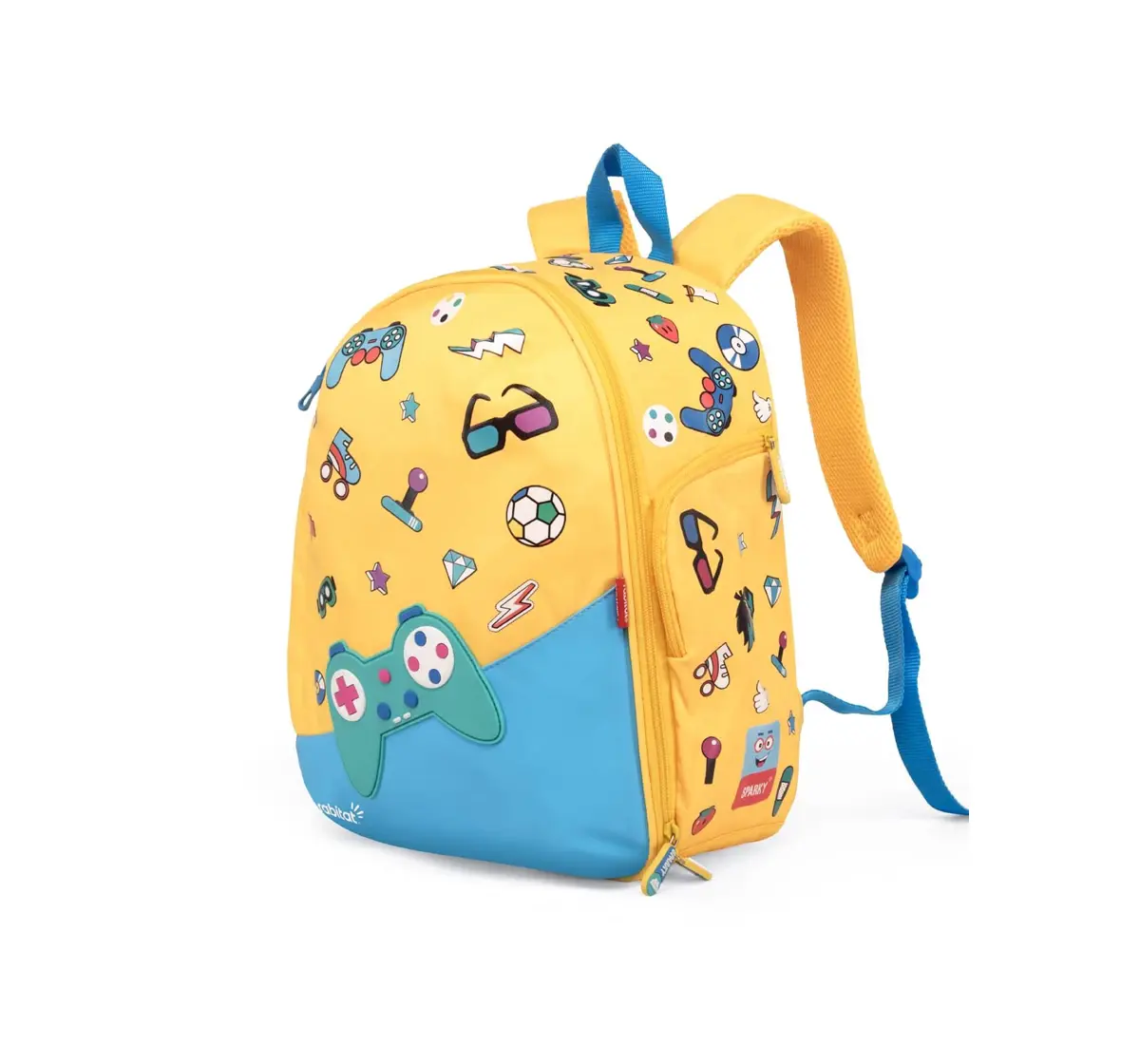 Rabitat Smash Big Kid School Bag Sparky 14 Inches For Kids of Age 4Y+, Multicolour