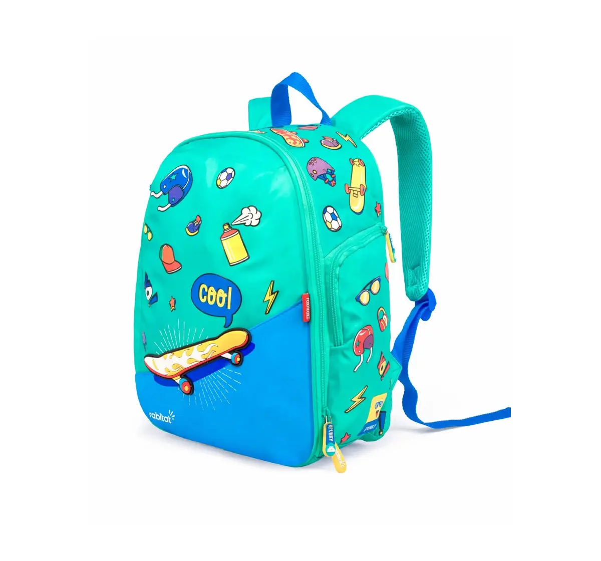 Rabitat Smash Big Kid School Bag Spunky 14 Inches For Kids of Age 4Y+, Multicolour